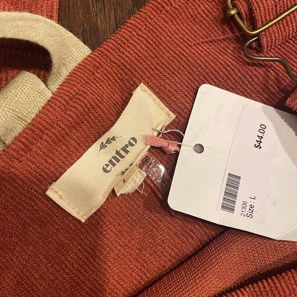 Rust-colored Entro Corduroy Jumper - Picture 4 of 4